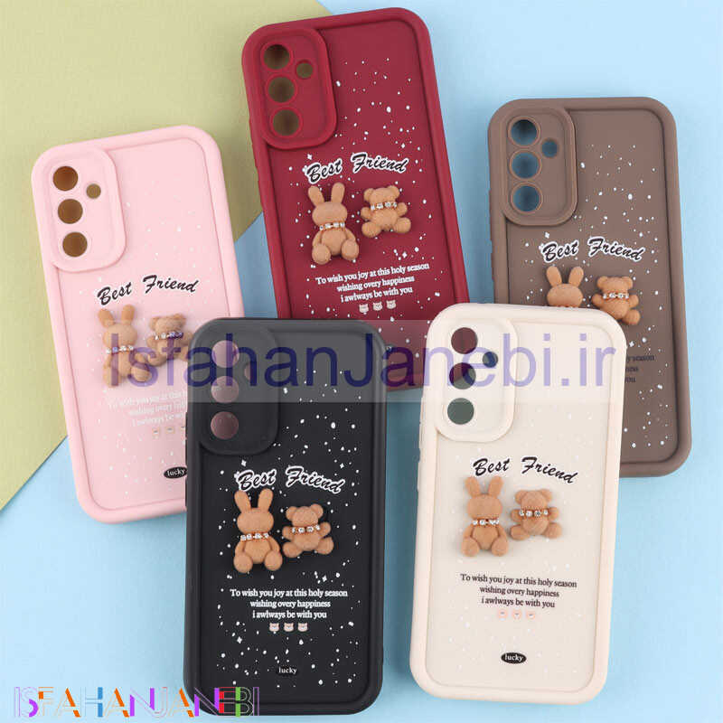 اصفهان جانبی-قاب سولید کیس عروسکی پشمالو محافظ لنزدار Samsung Galaxy A34