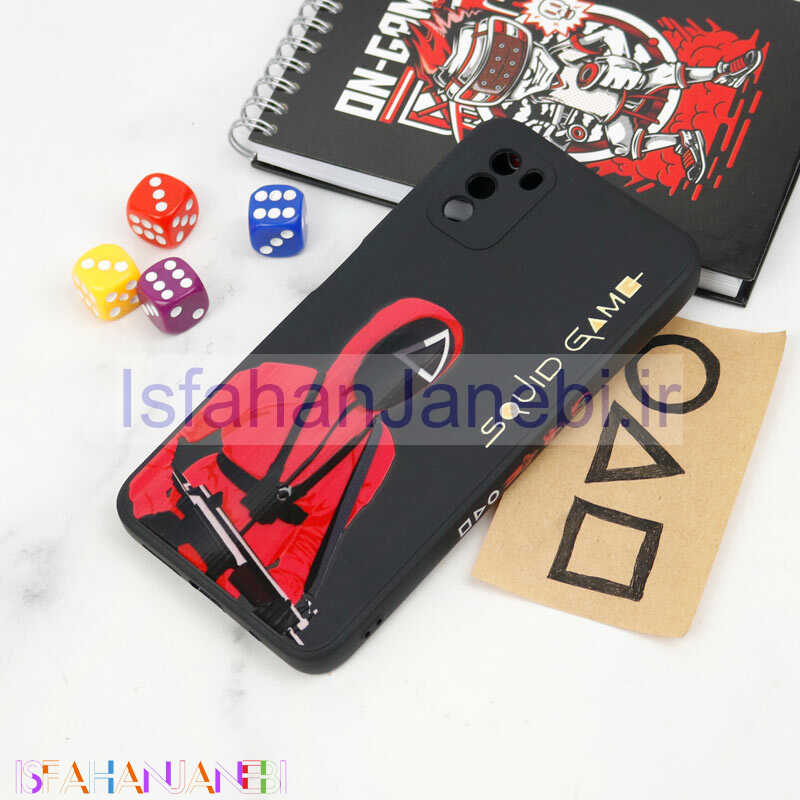 اصفهان جانبی-قاب سیلیکونی محافظ لنزدار طرح اسکویید گیم Xiaomi Poco M3 کد 10