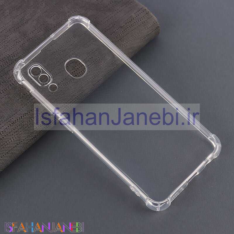 اصفهان جانبی-قاب ژله ای ضربه گیر بی رنگ سامسونگ Galaxy A20 / A30 محافظ لنزدار
