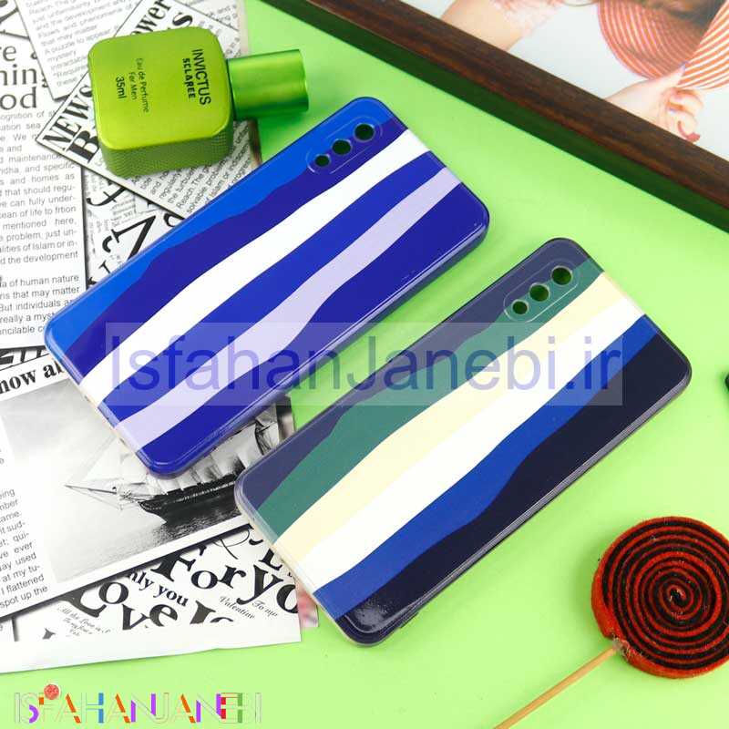 اصفهان جانبی-قاب سیلیکونی محافظ لنزدار طرح رنگین کمانی Samsung Galaxy A02