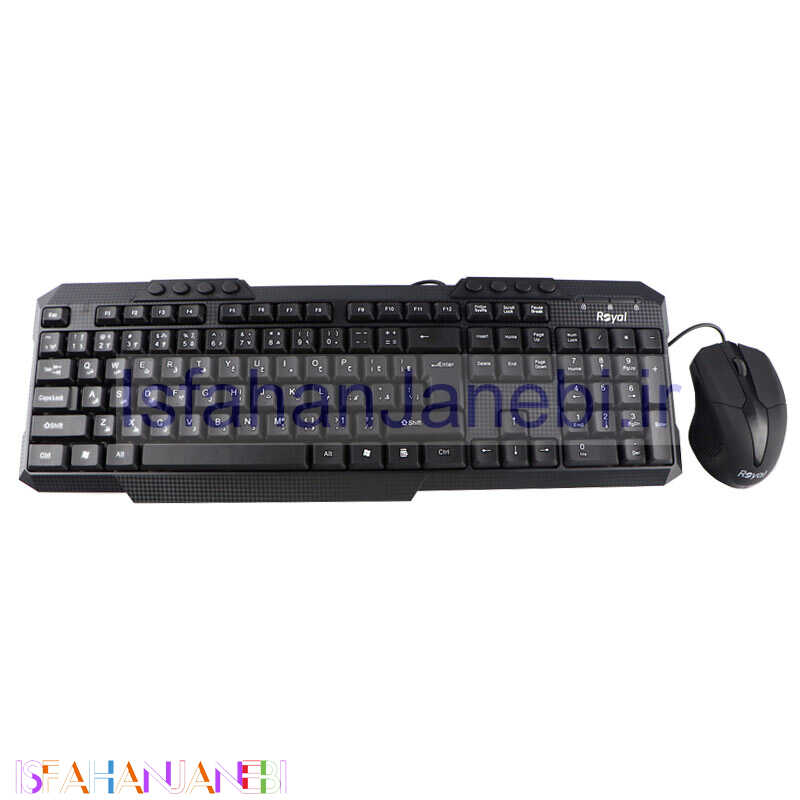 اصفهان جانبی-کیبورد و موس رویال R-K163M204