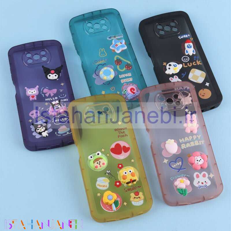 اصفهان جانبی-قاب Fashion Case شیائومی Poco X3 / X3 NFC / X3 Pro عروسک برجسته محافظ لنزدار