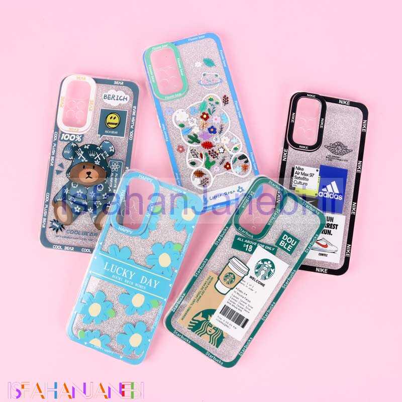 اصفهان جانبی-قاب فانتزی دور رنگی اکلیلی محافظ لنزدار Xiaomi Redmi Note 11 / 11s