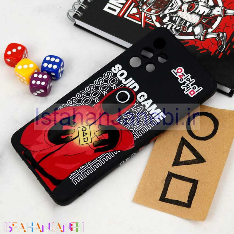 اصفهان جانبی-قاب سیلیکونی محافظ لنزدار طرح اسکویید گیم Samsung Galaxy A32 4G کد 12