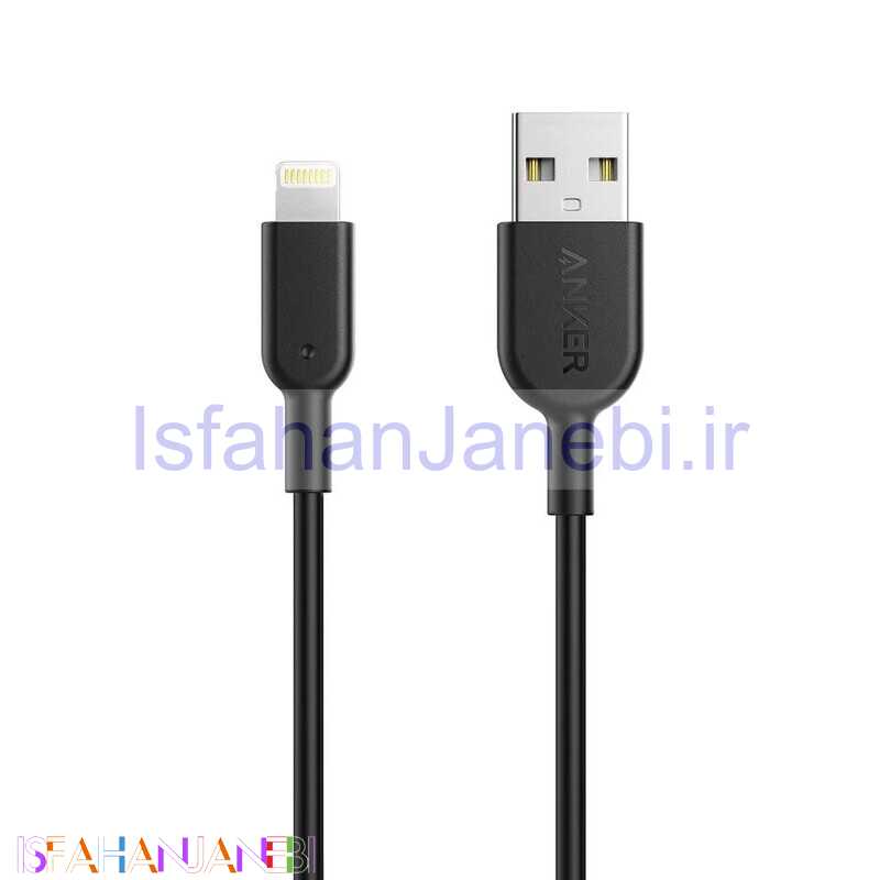 اصفهان جانبی-کابل آیفونی فست شارژ Anker PowerLine II A8432 0.9m