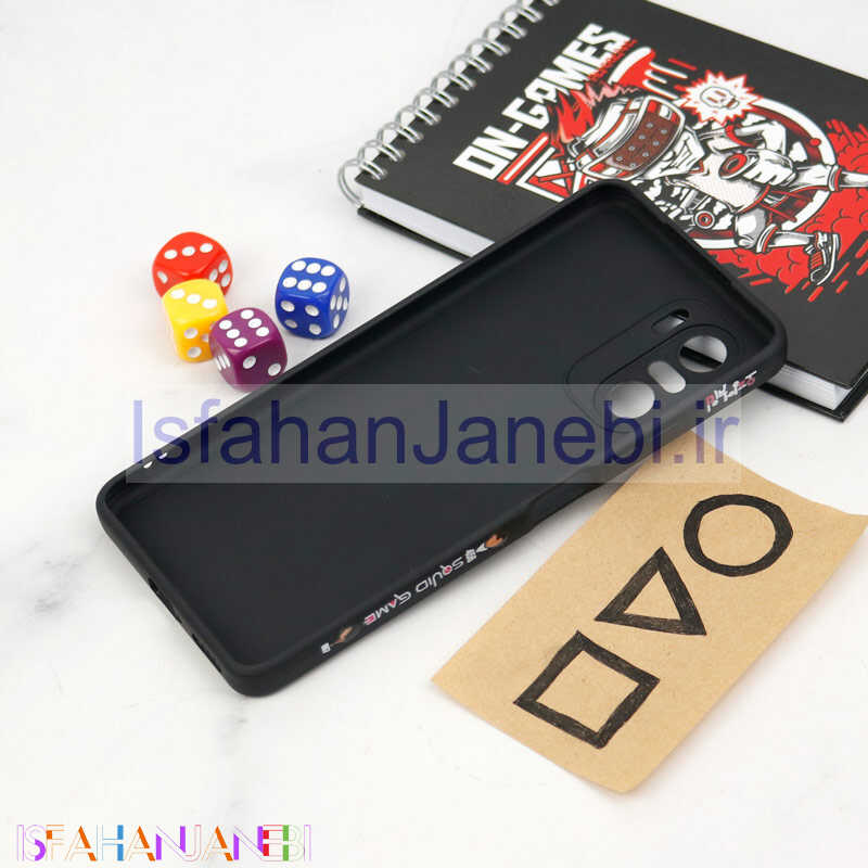 اصفهان جانبی-قاب سیلیکونی محافظ لنزدار طرح اسکویید گیم Xiaomi Poco F3 کد 8