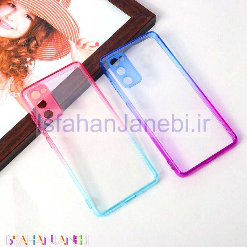 اصفهان جانبی-قاب ضد ضربه دور رنگی محافظ لنزدار Samsung Galaxy S20 FE