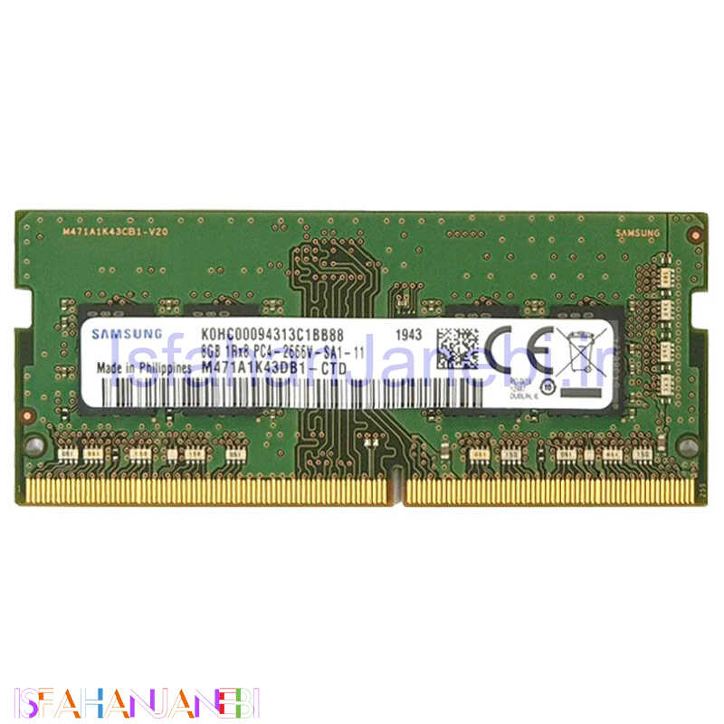 اصفهان جانبی-رم لپ تاپ سامسونگ Samsung DDR4 8GB 2666MHz CL19