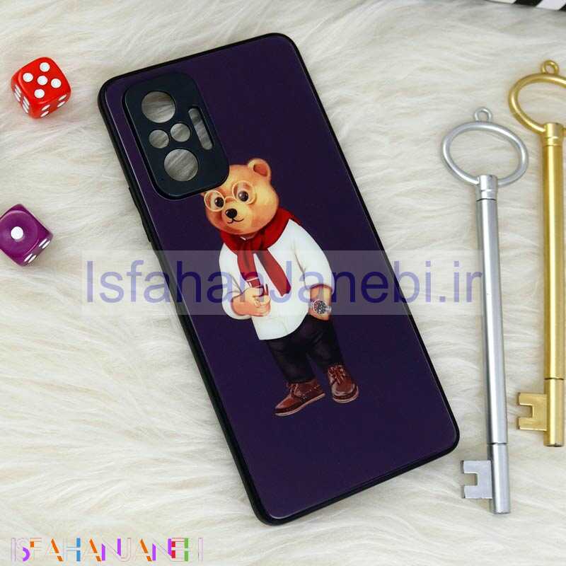 اصفهان جانبی-قاب محافظ لنزدار پشت گلسی طرحدار Baron شیائومی Xiaomi Redmi Note 10 Pro