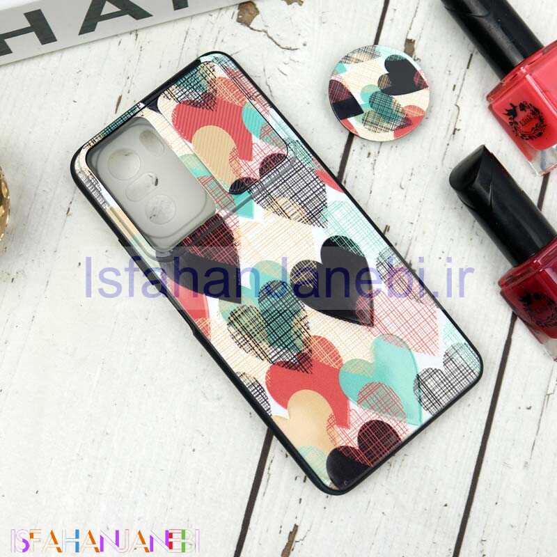 اصفهان جانبی-قاب طرحدار محافظ لنزدار کشویی + پاپ سوکت طرح قلبی شیائومی Poco F3 سری B