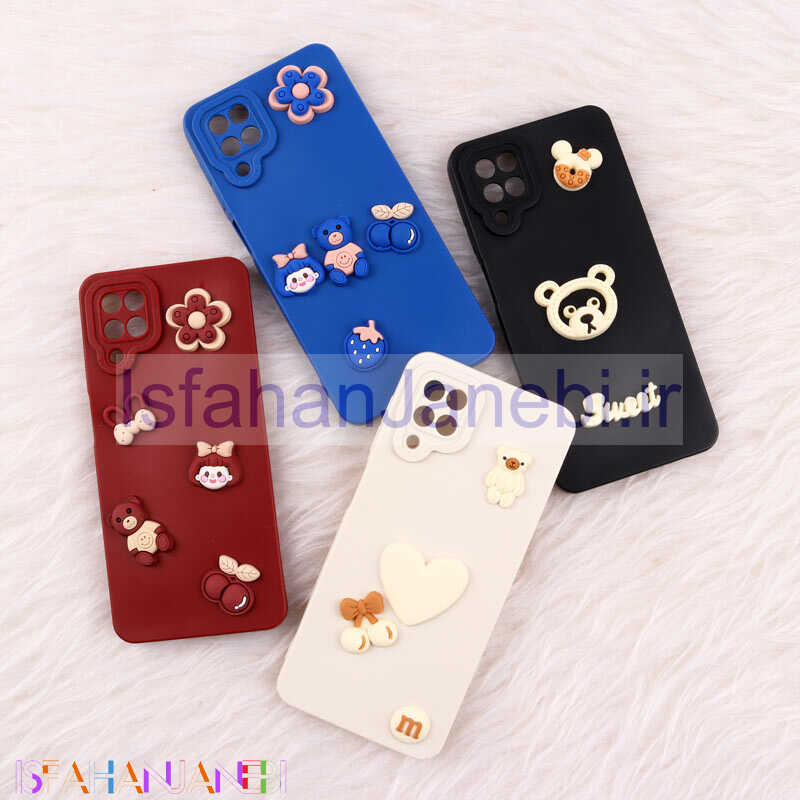 اصفهان جانبی-قاب فانتزی عروسکی Pro Camera محافظ لنزدار Samsung Galaxy A12