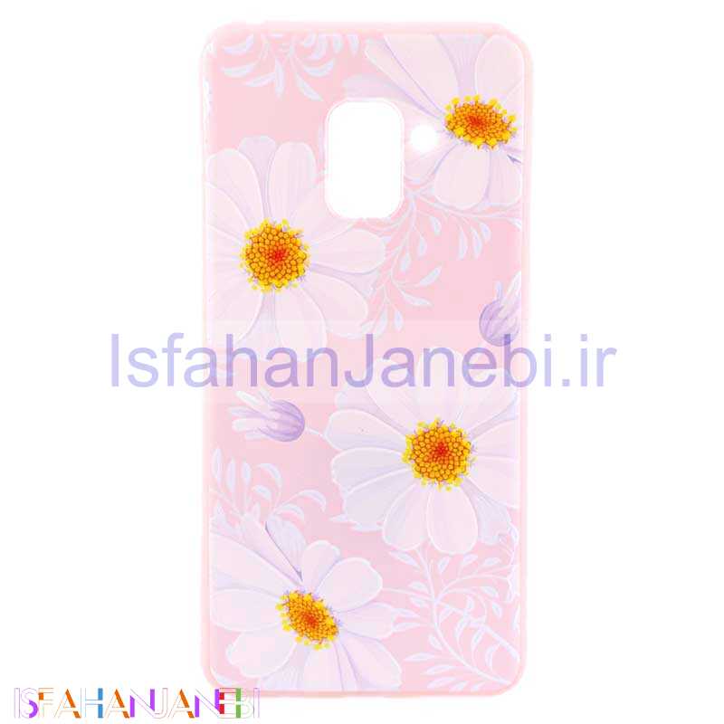 اصفهان جانبی-قاب ژله ای صورتی طرح دار کد4 Samsung Galaxy A8 Plus
