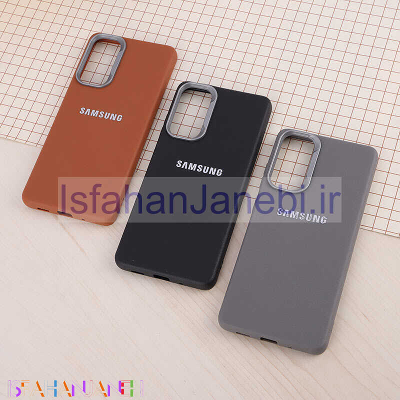 اصفهان جانبی-قاب چرمی ژله ای Leather سامسونگ Galaxy S20 FE لوگو متال