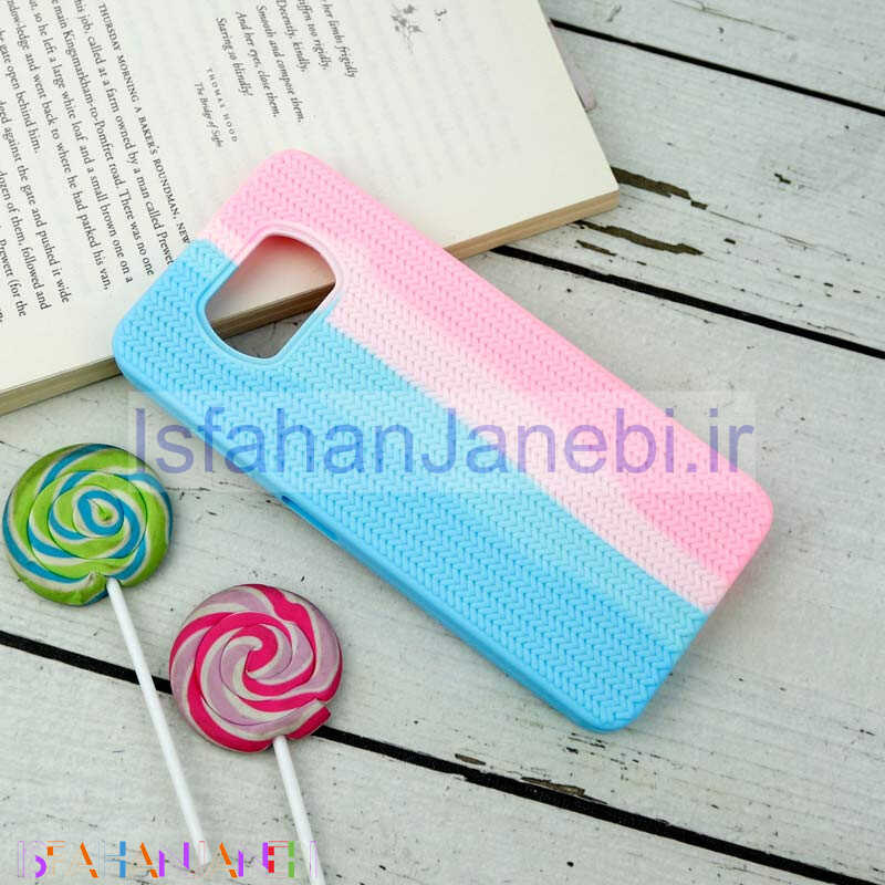 اصفهان جانبی-قاب سیلیکونی رنگین کمانی طرح بافت Xiaomi Poco X3