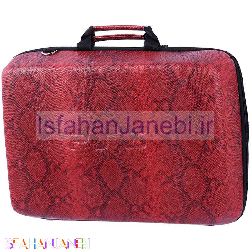 اصفهان جانبی-کیف کنسول بازی PS5 چرمی پوست ماری زرشکی