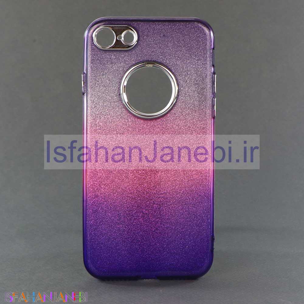 اصفهان جانبی-قاب اکلیلی سه رنگ iPhone 8 صورتی بنفش