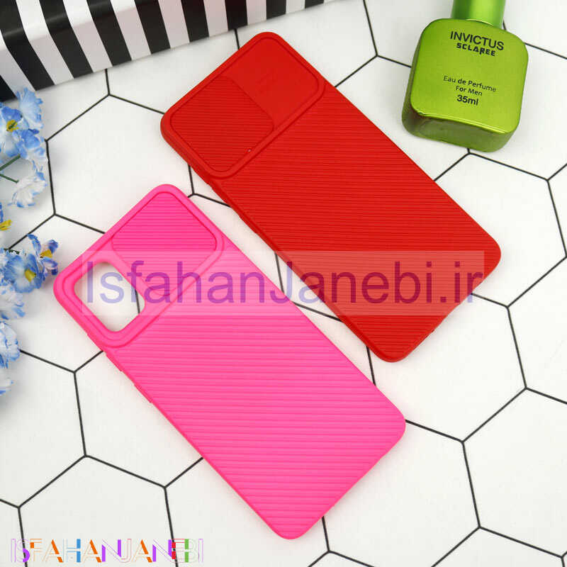 اصفهان جانبی-قاب سیلیکونی کبریتی محافظ لنزدار کشویی Samsung Galaxy A51