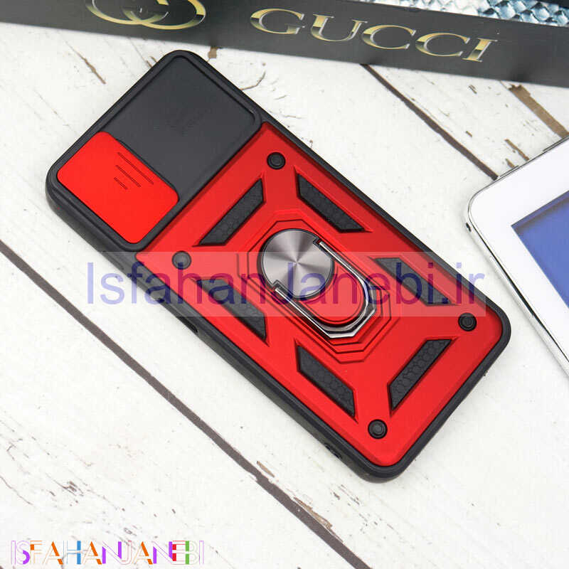 اصفهان جانبی-قاب ضد ضربه محافظ لنزدار کشویی هولدر دار بتمن Xiaomi Poco M3