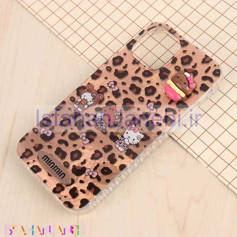 اصفهان جانبی-قاب IMD آیفون iPhone 12 / 12 Pro طرح Kitty برجسته براق