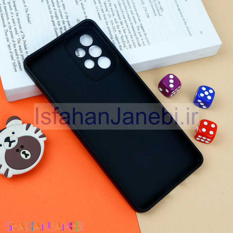 اصفهان جانبی-قاب سیلیکونی خرس TED محافظ لنزدار Samsung Galaxy A73 مشکی