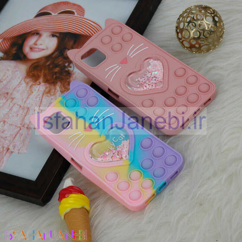 اصفهان جانبی-قاب اورجینال سیلیکونی آکواریومی Lucky Cat پاپیتی Samsung Galaxy A22 5G