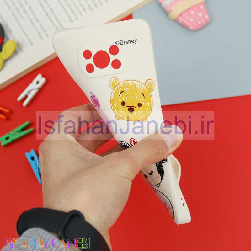 اصفهان جانبی-قاب سیلیکونی سفید محافظ لنزدار طرح دیزنی دخترانه Xiaomi Poco X3