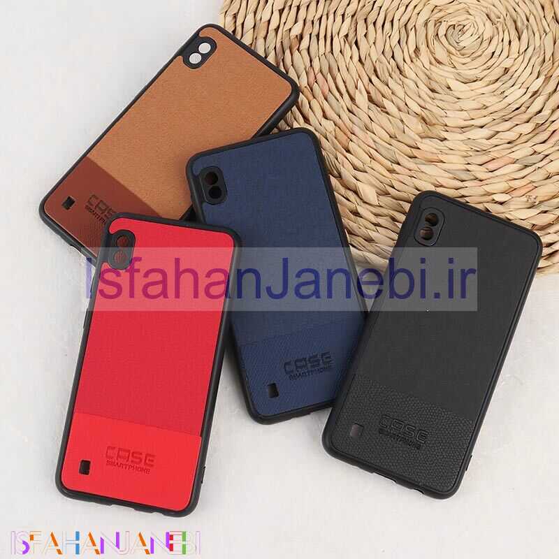 اصفهان جانبی-قاب چرمی Smart Phone سامسونگ Galaxy A10 پارچه ای محافظ لنزدار