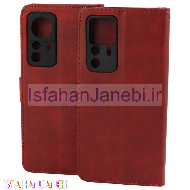 اصفهان جانبی-کیف چرمی مگنتی محافظ لنزدار شیائومی 12T / 12T Pro