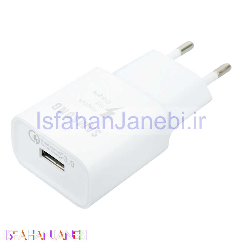 اصفهان جانبی-کلگی فست شارژ اصلی Samsung S9 ETA-S90RWS 2A QC3.0