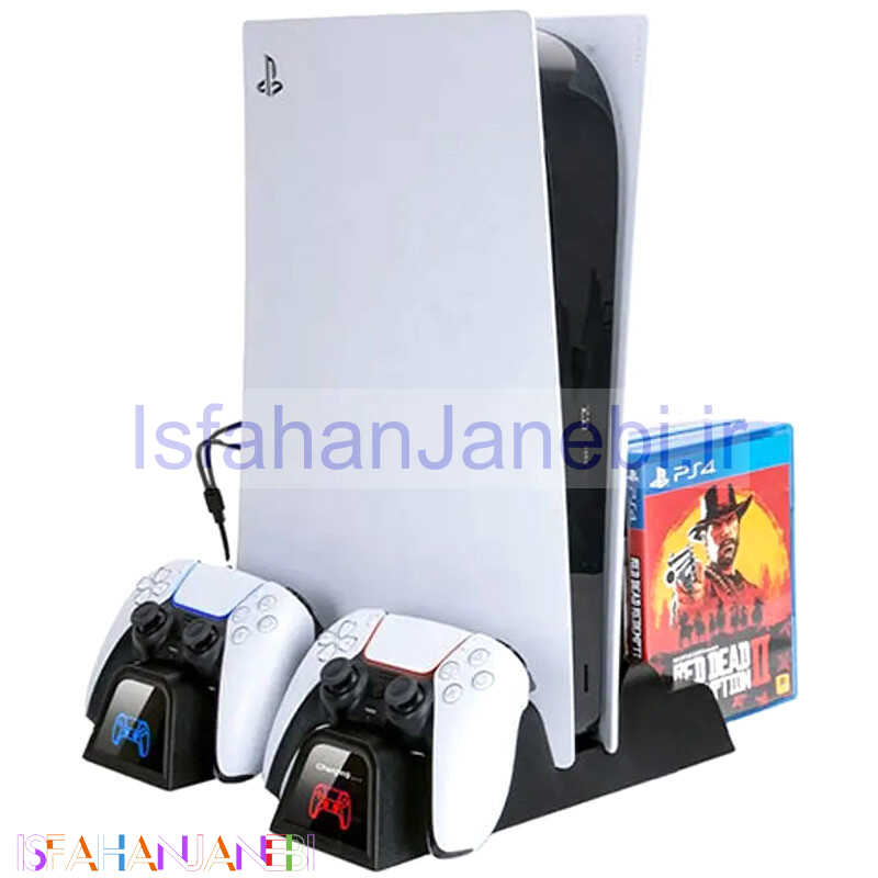 اصفهان جانبی-فن خنک کننده و شارژر دسته بازی PS5 اویوو IV-P5235B