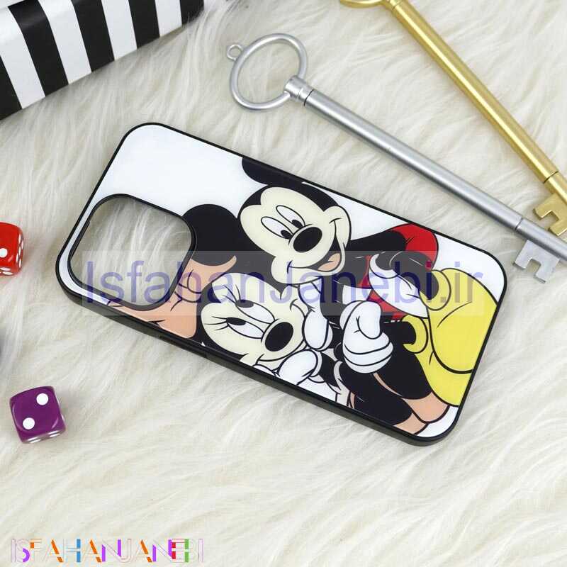 اصفهان جانبی-قاب پشت گلسی طرحدار میکی موس iPhone 13 Pro