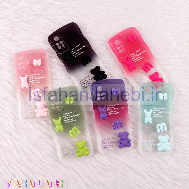 اصفهان جانبی-قاب عروسکی برجسته دو رنگ محافظ لنزدار Xiaomi Redmi Note 11 Pro