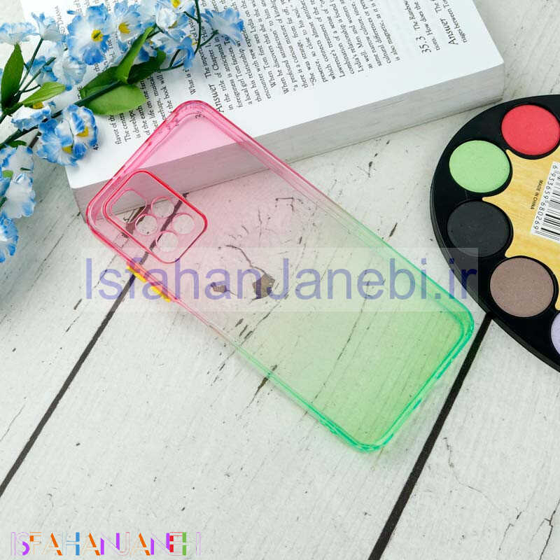 اصفهان جانبی-قاب آبرنگی دور رنگی محافظ لنزدار Xiaomi Redmi Note 11