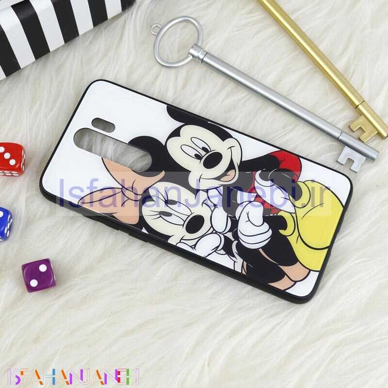 اصفهان جانبی-قاب پشت گلسی طرحدار میکی موس Xiaomi Redmi Note 8 Pro