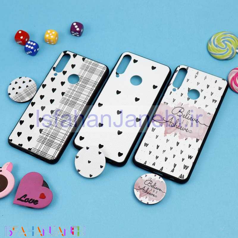 اصفهان جانبی-قاب فانتزی برجسته + پاپ سوکت طرح قلب هواوی Y6p سری D