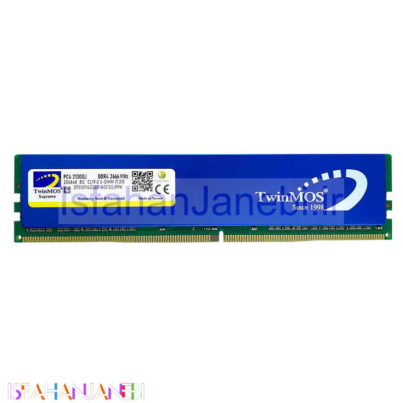 اصفهان جانبی-رم کامپیوتر TwinMos DDR4 4GB 2666MHz CL19 Single