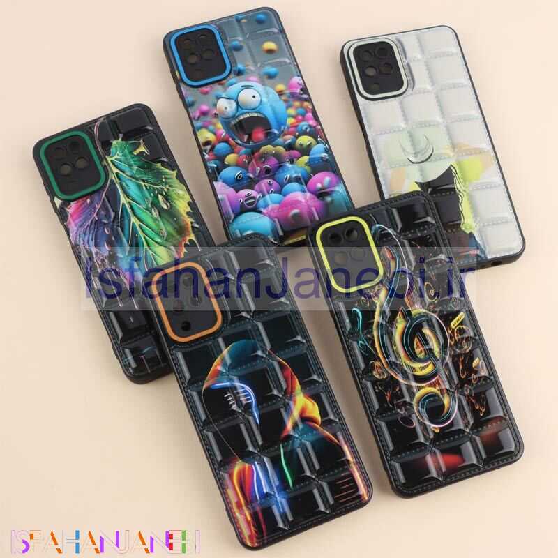 اصفهان جانبی-قاب پافر مربعی محافظ لنزدار سامسونگ Galaxy A12 / M12