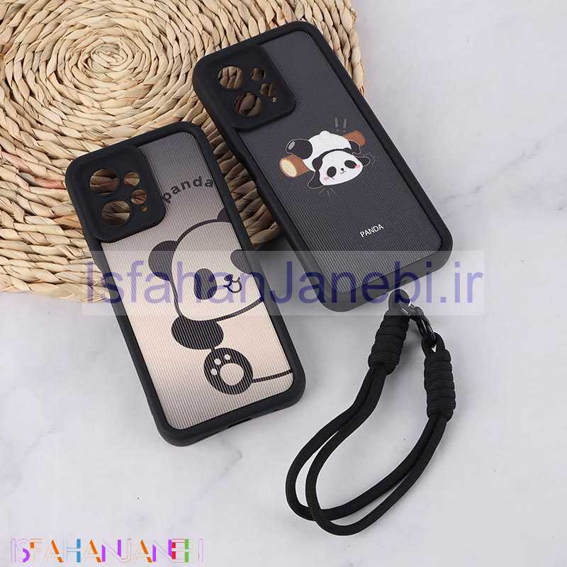 اصفهان جانبی-قاب کبریتی سولید شیائومی Redmi Note 12 4G محافظ لنزدار با بند مچی