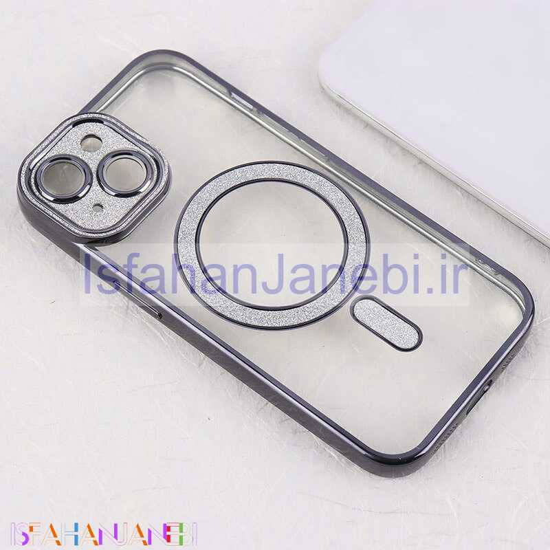 اصفهان جانبی-قاب اکلیلی مگ سیف آیفون iPhone 15 محافظ لنزدار