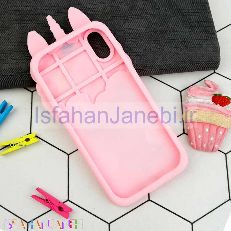اصفهان جانبی-قاب سیلیکونی آکواریومی یونیکورن iPhone X/XS