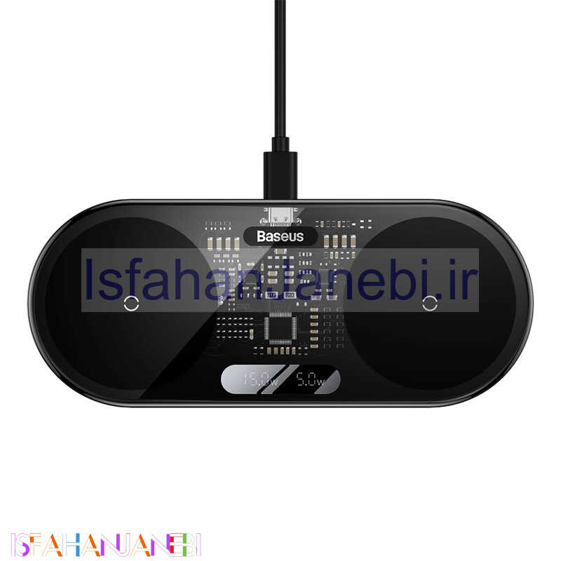 اصفهان جانبی-شارژر بی سیم Baseus Digital LED Display WXSX010101 20W