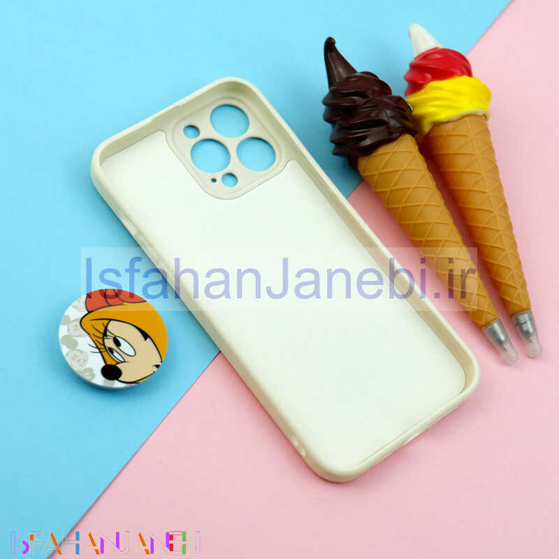 اصفهان جانبی-قاب طرحدار سیلیکونی پاپ سوکت دار میکی موس iPhone 13 Pro Max