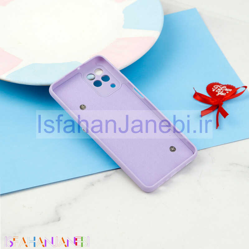 اصفهان جانبی-قاب سیلیکونی محافظ لنزدار + بند آویز Samsung Galaxy A22 4G