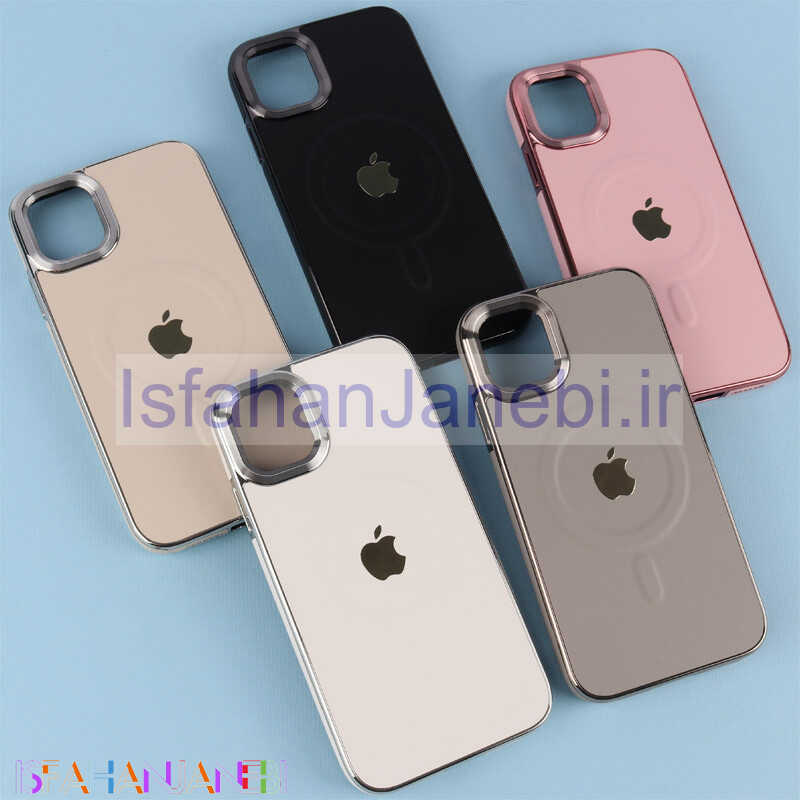 اصفهان جانبی-قاب چرمی مگ سیف آیفون 11 دور لنز براق