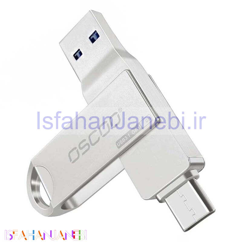 اصفهان جانبی-فلش 256 گیگ اوسکو Oscoo CU002 OTG Type-C USB3.1
