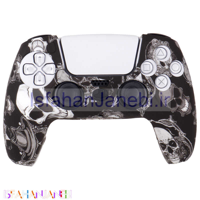 اصفهان جانبی-روکش دسته بازی PS5 طرح اسکلت زمینه مشکی کد 3
