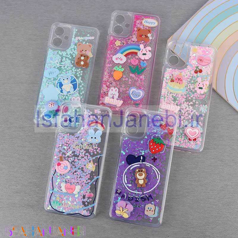 اصفهان جانبی-قاب آکواریومی سامسونگ Galaxy A06 عروسکی برجسته محافظ لنزدار