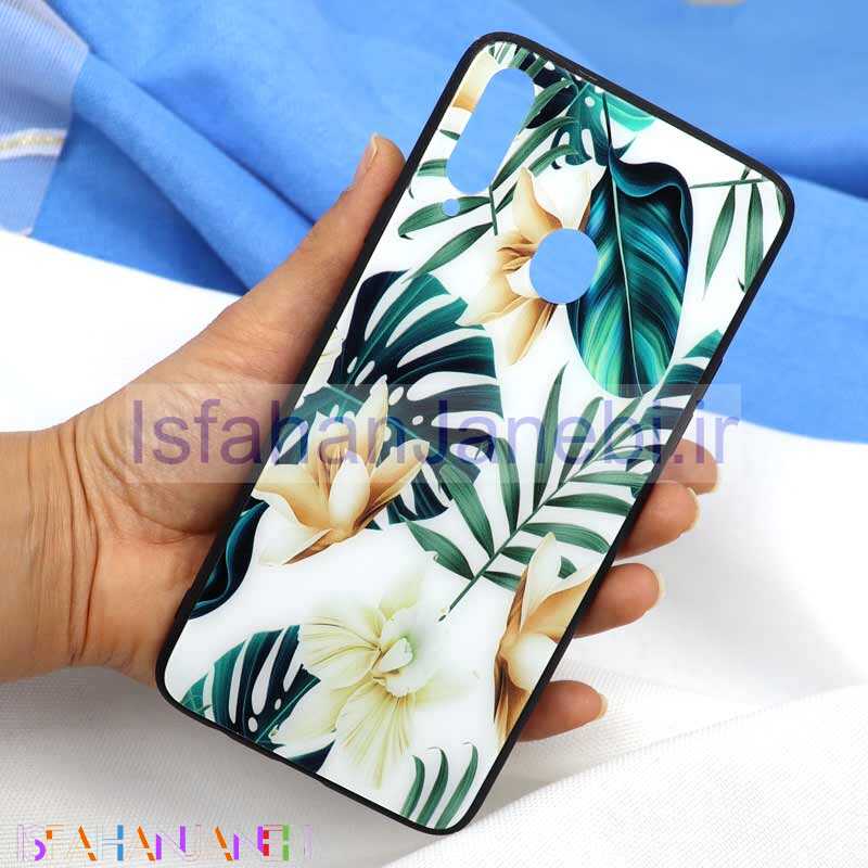 اصفهان جانبی-قاب پشت گلسی طرح برگ Samsung A20s
