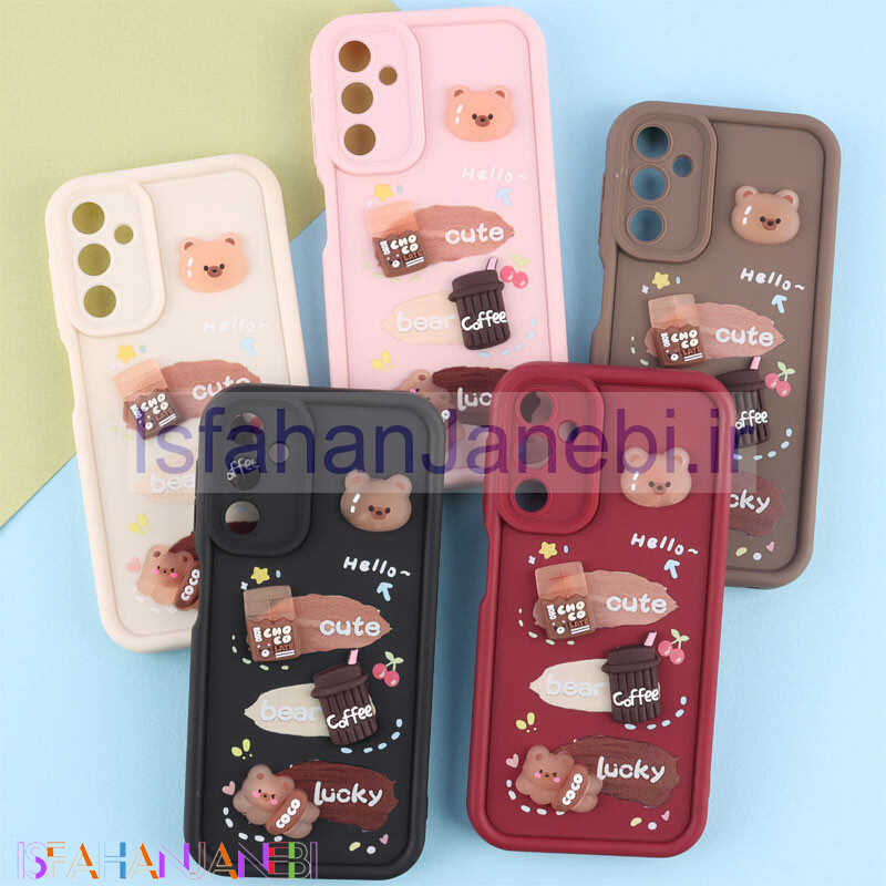 اصفهان جانبی-قاب سولید کیس عروسکی پاستیلی محافظ لنزدار Samsung Galaxy A24 4G