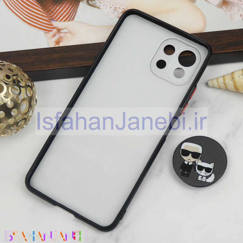 اصفهان جانبی-قاب PC محافظ لنز دار طرح Boss Cat + پاپ سوکت Xiaomi Mi 11 Lite